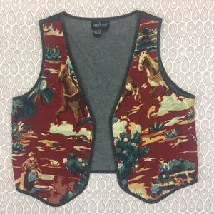 VTG Carole Little Petite Beaded Vest Size L D73